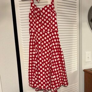 Red Polka Dot Halter Dress